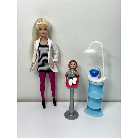 Barbie Other - Barbie Careers Pediatric Dentist Rinse Station Chair Chelsea Mattel 2015